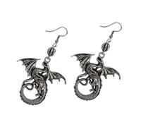 UPKOCH Boucles Oreilles Rétro Dragon Femme Punk Style Léger pour Filles Adolescentes Décoration Oreille Longue