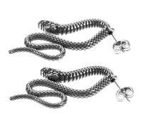 UPKOCH Boucles Oreilles Serpent Gothiques pour Femmes Clous Légers et Petits Style Punk Gothique Unique Bijoux Serpent pour Fêtes et Cosplay
