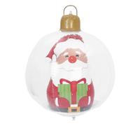 UPKOCH Boule de Noël Gonflable Lumineuse en PVC 60cm avec Éclairage LED Haute Luminosité et Gonflage Rapide pour Décoration Extérieure Festive et Rassemblements de Vacances