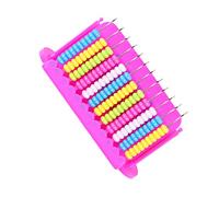 UPKOCH Boulier Arithmétique en Plastique 12 Rangées pour Garçon et Filles Filles Garçons, Format Compact, Perles Arrondies, Outil Éducatif pour Apprendre à Compter, Jouet D’éveil
