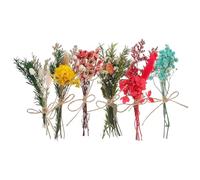 UPKOCH Bouquet de 6 Mini Fleurs séchées Naturelles pour décoration de Table DIY, adapté aux ambiances Farmhouse et Mariage, Fleurs Qui ne fanent Pas