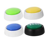 UPKOCH Boutons Poussoirs Interactifs pour Chien Et Chat en Plastique Solide, Lot De 4 Pièces Taille Standard, Communication Vocale pour Dressage Et Interaction Animale