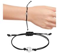 UPKOCH Bracelet Amitié Ajustable Tissé en Ficelle Pendentif Patte pour Femme et Adolescent Usage Quotidien Noir Taille Unique