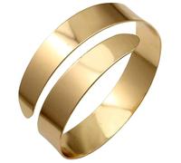 UPKOCH Bracelet Manchette Métal Doré Femme Brassard Large Simple et Confortable Accessoire de Bras pour Mariage et Occasions Décoration de Mode Élégante