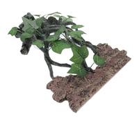 UPKOCH Branche Angle Résine avec Rocher pour Terrarium Reptile Décor Naturel avec Ventouse Accessoire Habitat pour Lézards Serpents Facile et