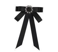 UPKOCH Broche Nœud en Tissu Noir Épingle Décorative Rétro pour Vêtements Féminins Accessoire Élégant et Léger pour Robe Écharpe Veste
