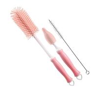UPKOCH Brosse à Biberon Silicone Rotative Pour Bébé, Goupillon Souple Haute Densité, Nettoyage Tétine Et Paille, Matériel Alimentaire, Usage Quotidien, Lot