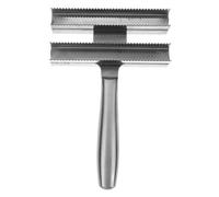 UPKOCH Brosse De Toilettage Pour Chevaux Crin Avec Grattoir Métallique Pour Enlever Poils Morts Outil De Massage Pour Améliorer La Circulation Sanguine