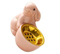 UPKOCH Brûleur de Parfum en Céramique Forme Lapin Rose Fond Stable et Placement Sécurisé pour Décoration Intérieure Salon et Table à Thé