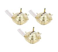 UPKOCH Brûleurs à Pétrole Accessoire Déco en Alliage D'aluminium Lot de 3 Rétro Mèche Intégrée, Pièces de Lampe à Huile Vintage, Brûleur de Remplacement pour Lampe à Huile Ancienne