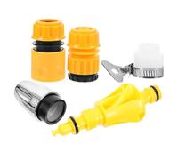 UPKOCH Buse de Pulvérisation Haute Pression pour Tuyau d'Arrosage - Pistolet d'Arrosage Jardin Multifonction 3 Embouts - Plastique Résistant Ergonomique et Léger pour Nettoyage