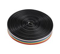 UPKOCH Câble Plat Idc à 10 Broches 5 Mètres, Ruban Flexible Coloré Arc-en-ciel, Électronique Haute Densité, Compatible Caméscope et Ordinateur Portable, Renfort D’extrémité Robuste