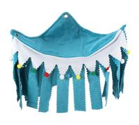 UPKOCH Cachette pour Cochons D’Inde D’Angle, Espace Caché Léger Réglable | Feutre et Duvet, Trois Côtés à Rideaux, pour Lapin Nain, Coin Discret, Format Compact