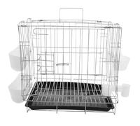 UPKOCH Cage pour Pigeon en Acier Inoxydable Pliable avec Mangeoire Suspendue, Cage D'élevage Facile à Nettoyer pour Reproduction et Accouplement à Domicile Couleur Couleur Aléatoire