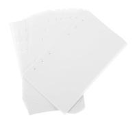 UPKOCH Carnet D'Autocollants A6 De 50 Feuilles Format A6 Pages Vierges De Recharge Réutilisable Double Face Pour Classeur À 6 Anneaux Papier Détachable Blanc