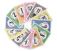 UPKOCH Cartes Commémoratives Bébé Animaux Mensuelles 12 Pièces Double Face Matériaux Sûrs pour Nouveaux-nés Suivi Mois Bébé Souvenir Présent Jeune Couple