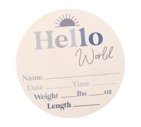 UPKOCH Cartes De Croissance Pour Bois Signe Annonce De Naissance Décor Floral Pour Chaque Mois Suivi Des Étapes De Développement Accessoires Photo Charmants