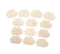 UPKOCH Cartes En Bois Pour Faire-part De Naissance Souvenir Photo Pour Bébé Pour Lanniversaire Dun Enfant