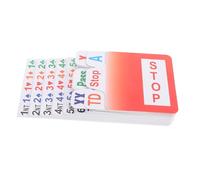 UPKOCH Cartes Enchères PVC pour Bridge Ensemble Portable Réutilisable Design Aux de Jeu Impression Claire et Matériau