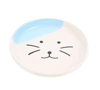 UPKOCH Céramique pour Chat Domestique Bol Plat Réutilisable Renversement Design Protecteur du Cou Surface Facile à Nettoyer pour Alimentation Intérieure