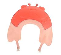UPKOCH Chapeau de Shampooing Réglable pour Garçons Et Filles Bonnet de Lavage Des Cheveux en Forme de Crabe Fournitures de Bain Et de Bain pour Filles Conception en Silicone Rouge