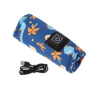 UPKOCH Chauffe-biberon de Voyage Portable pour Bébé Bleu Dinosaure, Paquet Isotherme Électrique en Tissu Résistant, Maintien Chaud Lait Maternel, Alimentation Mobile, Kit Pratique