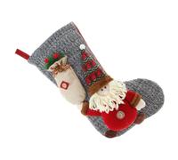 UPKOCH Chaussette de Noël Décorative Chaussettes de Noël Tissu Tricoté et Non-tissé Grosse Capacité de Remplissage Élastique pour Garçon et Filles Décoration de Fête