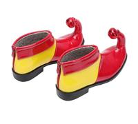 UPKOCH Chaussure Clown Rouge et Jaune PU pour Costume Halloween Accessoire de Cosplay Confortable et Réutilisable Décoration Festive pour Fête et Déguisement Couleur Couleur Aléatoire