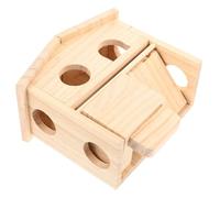 UPKOCH Chinchilla Cage Accessories Hamster Castle Durable pour Petits Animaux Maison à Double pour Hamsters Chinchillas et Rats Plateforme de et Jeu