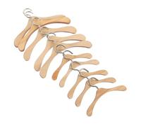 UPKOCH Cintres pour Vêtements De Poupée en Bois Miniature 10 Cm Et 15 Cm, Lot de 10 Pièces, Accessoires Décoratifs pour Mini-Maisons, Rangement Vêtements De Poupée, Usage Quotidien