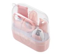 UPKOCH Ciseaux à Ongles Bébé Rose Kit Manucure 5 Pièces Garçon Et Filles Sécurité Acier Inoxydable Portable Salle De Bain Maison Garçon Et Filles Léger Et Confortable
