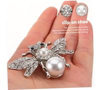 UPKOCH Clips de Chaussure Décoratifs Abeille Amovible en Alliage de Zinc pour Femmes Accessoire Ornement pour Talons Hauts et Chaussures de Mariée