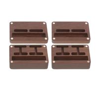 UPKOCH Coffret à Boutons de Manchette en Bois de Noyer Rectangulaire 2 Pièces Petite Boîte de Rangement pour Accessoires Masculins Étui Élégant pour Boutons de Manchette et Pinces à