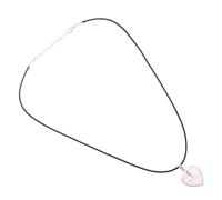 UPKOCH Collier Cœur Femme Naturel Cristal Pendentif Chic Pierre Naturelle Bijou Élégant pour Quotidien Saint-valentin Charme Délicat pour Couples