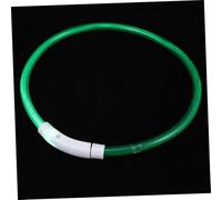 UPKOCH Collier Lumineux Rechargeable USB pour Chiens Collier LED De Sécurité Visible La Nuit avec Éclairage pour Animaux De Compagnie Décoration Et Protection Anti-Perte Vert