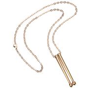 UPKOCH Collier Pendentif Baguette De Tambour Œuvre D'acier Inoxydable, Rose Doré Unisexe, Chaîne 50 Cm 3 Mm, Bijou Hip-hop Pour Fille Et Garçon, Accessoire Quotidien