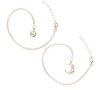 UPKOCH Collier Pendentif Magnétique Soleil Et Lune En Alliage Léger, Fermoir Magnétique Rapide, Bijou Pour Couples Saint-valentin, Accessoire Romantique Pour Hommes Et Femmes, Présent Amour Éternel