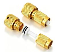 UPKOCH Connecteur Rapide pour Nettoyeur Haute Pression 3/4 Pouce, 2 Pièces | Alliage D’aluminium Plaqué Cuivre, Joint Torique Intégré en Caoutchouc, pour Lance D’arrosage et Entretien Extérieur