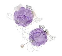 UPKOCH Corsage Poignet Mariage et Boutonnière Artificielle pour Mariée Marié Demoiselles Honneur Accessoires Romantiques Légers et Confortables pour Cérémonies et Fêtes