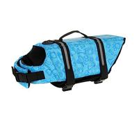 UPKOCH Costume de Chiens entraînement Teckel visibilité Harnais Vie Gilet dogreflectif Veste de Natation pour Chien vêtements pour Animaux de Compagnie Maillot de baignade Cryptorib Bleu