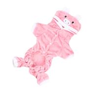 UPKOCH Costume pour Chien Chaud Peluche Manteau Hiver Rose à Motif Petit Cochon Vêtement Animal et Confortable XXL pour Garder Votre Animal Au Chaud