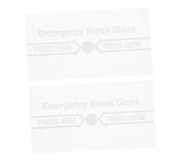 UPKOCH Couvercle d'Alarme Incendie 2Pcs pour Points d'Appel Manuel Couvercle en pour Sécurité Incendie Dispositif de Remplacement pour Environnements Divers