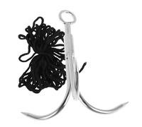 UPKOCH Crochet Grappin Acier Inoxydable avec Corde Crochet à Griffes Solide et Sécurisé pour Activités Extérieures Outil Polyvalent de Sauvetage et Escalade Couleur Couleur Aléatoire