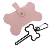 UPKOCH De Promenade pour Chien Laisse De Marche Chienchien Copain Pièce Jointe à Crottes De Chien Titulaires Chiens Caca Marcher Déchets avec des Promenades Rose Cuir