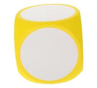 UPKOCH dés effaçables Gros dés en Mousse Faire la fête Vide Plaine dés en Mousse Jumbo dés de Jeu Cube d'apprentissage Outil de Jeu de dés Cubes d'apprentissage Dices de Poche Eva Jaune