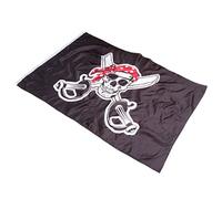 UPKOCH Drapeau Pirate Motif Crâne Rouge et Blanc Décoration Suspendue pour Halloween Bar Ktv Fête