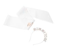 UPKOCH Écharpe et Bandeau Mom To Be Rose Doré avec Cristaux Accessoires Maternité Confortables et Polyvalents pour Fête Prénatale