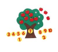 UPKOCH Éducatif Arbre à Pommes Feutrine DIY Jeu de Correspondance Numérique pour Garçon Fille Apprentissage des Additions et Soustractions Outil Pratique pour Compter et Reconnaître