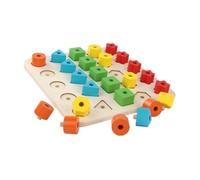 UPKOCH Éducatif Bois pour Garçon Fille Ans et Plus Blocs Géométriques Colorés Jeu Association de Formes Interactif pour Stimuler Créativité et Logique