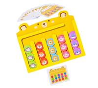 UPKOCH Éducatif Bois pour Garçon Fille de Ans Jeu de et Reconnaissance des Couleurs Améliore la Motricité Fine Pensée Plateau de Jeu